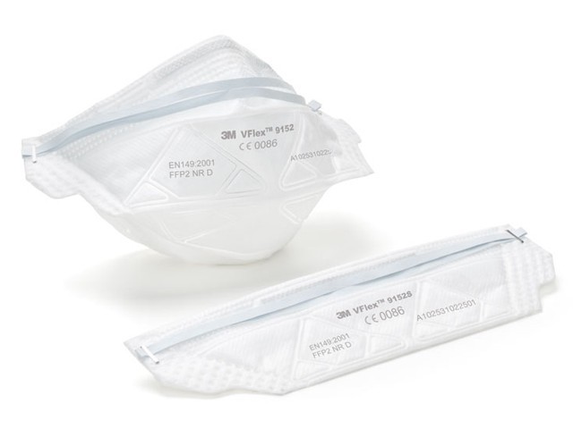 Респиратор 3M 9152 Vflex FFP2 (до 12 ПДК) без клапана выдоха (складной) (3M) Респиратор 3M 9152 Vflex FFP2 (до 12 ПДК) без клапана выдоха (складной) (3M)