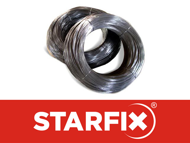 Проволока вязальная оцинкованная ф3.0мм (бухта 1кг) STARFIX Проволока вязальная оцинкованная ф3.0мм (бухта 1кг) STARFIX