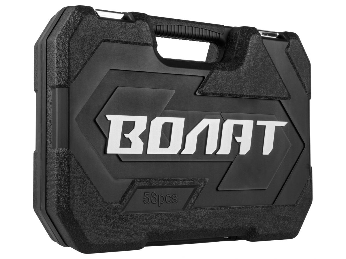 Набор слесарного инстр-та в чем. 56пр. ВОЛАТ (1/4", 1/2", 6 граней) (18560-56)