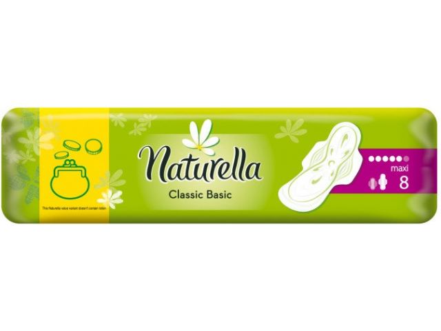 Прокладки гигиен. Classic Basic Maxi 8 шт. Naturella Прокладки гигиен. Classic Basic Maxi 8 шт. Naturella