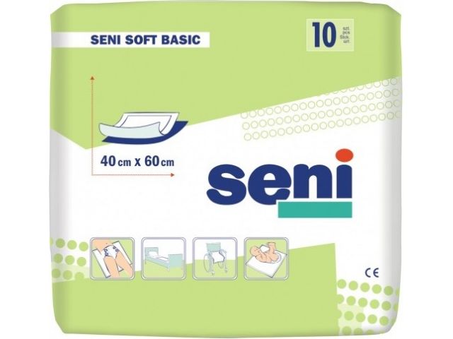 Пеленки гигиенические Soft Basic 40х60 см 10 шт. Seni Пеленки гигиенические Soft Basic 40х60 см 10 шт. Seni