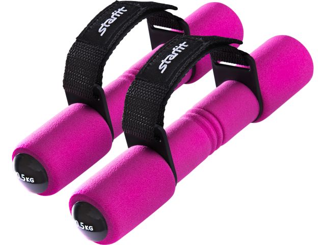 Гантель неопреновая STARFIT DB-203 0,5 кг, розовая (пара) 1/20 Гантель неопреновая STARFIT DB-203 0,5 кг, розовая (пара) 1/20