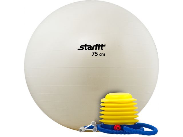 Фитбол 75 см белый GB-102-75-W Starfit Фитбол 75 см белый GB-102-75-W Starfit