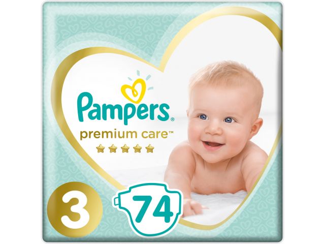 Подгузники детск. однораз. Premium Midi (6-10 кг) 74 шт. Pampers Подгузники детск. однораз. Premium Midi (6-10 кг) 74 шт. Pampers