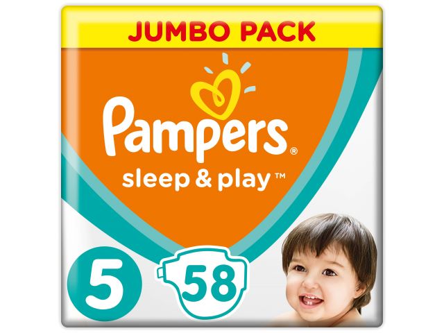 Подгузники детск.однораз. Sleep&Play 5 Junior (6-10 кг) 58 шт. Pampers Подгузники детск.однораз. Sleep&Play 5 Junior (6-10 кг) 58 шт. Pampers