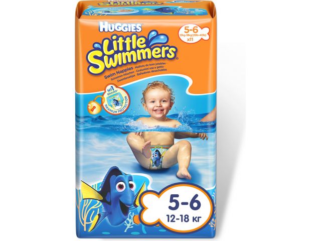 Подгузники детск. однораз. для плавания Little Swimmers 5-6 (12-18 кг) 11 шт. Huggies Подгузники детск. однораз. для плавания Little Swimmers 5-6 (12-18 кг) 11 шт. Huggies