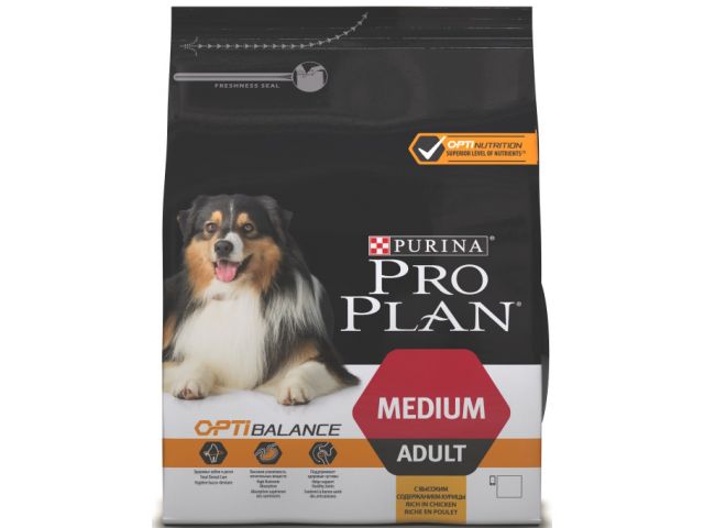 Корм для собак сухой с курицей и рисом 14 кг Medium Adult Purina Pro Plan Корм для собак сухой с курицей и рисом 14 кг Medium Adult Purina Pro Plan