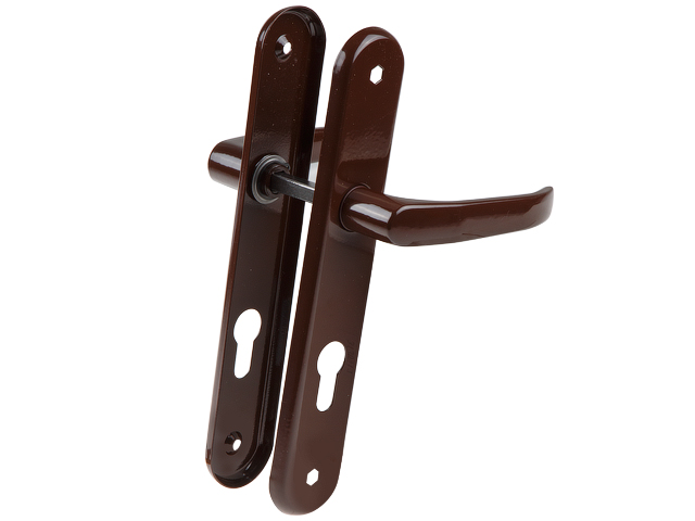 Ручка дверная LENOX 72WB на длинной планке (коричневый) (gamar) Ручка дверная LENOX 72WB на длинной планке (коричневый) (gamar)