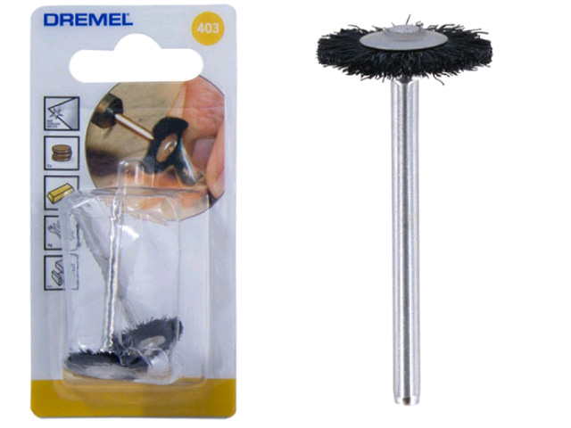 Щетка щетинная 19,0 мм DREMEL 403 (2 шт) Щетка щетинная 19,0 мм DREMEL 403 (2 шт)