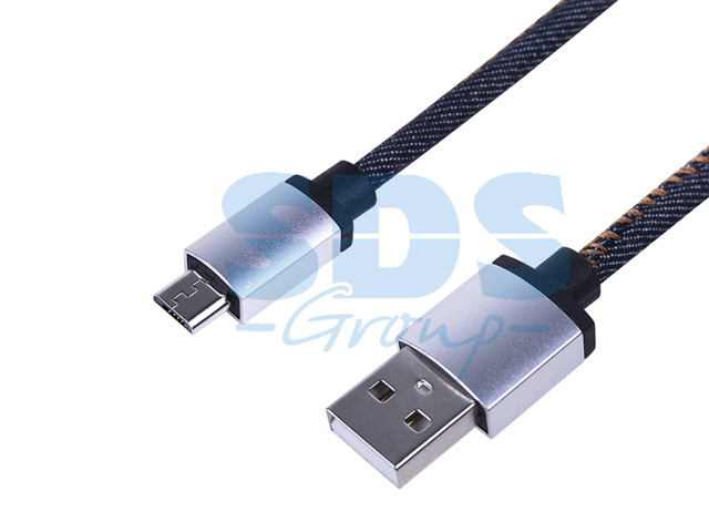 USB кабель microUSB, шнур в джинсовой оплетке REXANT (Блистер) USB кабель microUSB, шнур в джинсовой оплетке REXANT (Блистер)
