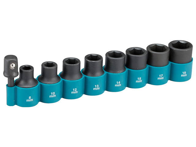 Набор торцовых головок 1/2" MAKITA (8 шт.) Набор торцовых головок 1/2" MAKITA (8 шт.)