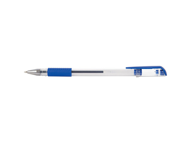 Ручка гел. LITE 0,5 мм синий резин.грип