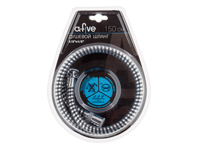 Душевой шланг1/2"х1/2" 150см A5-003 A-five Душевой шланг1/2"х1/2" 150см A5-003 A-five