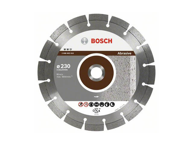 Алмазный круг 115х22 мм по абразив. матер. сегмент. ABRASIVE BOSCH (сухая резка) Алмазный круг 115х22 мм по абразив. матер. сегмент. ABRASIVE BOSCH (сухая резка)