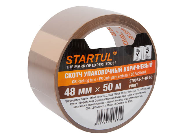 Скотч упаковочный коричневый 48ммх50м STARTUL PROFI (ST9053-2-48-50) (плотность 45мкм) Скотч упаковочный коричневый 48ммх50м STARTUL PROFI (ST9053-2-48-50) (плотность 45мкм)