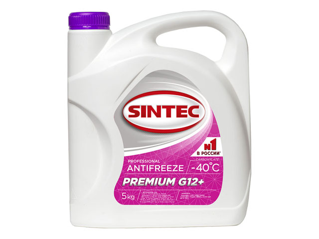 Антифриз Sintec-40 G12 plus PREMIUM 5кг Антифриз Sintec-40 G12 plus PREMIUM 5кг