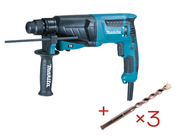 Перфоратор MAKITA HR 2630 в чем. + АКЦИЯ (3 бура SDS-Plus 6,8,10 DIAGER в подарок) (800 Вт, 2.4 Дж, 3 реж., патрон SDS-plus, вес 2.8 кг. 3 бура SDS-Pl Перфоратор MAKITA HR 2630 в чем. + АКЦИЯ (3 бура SDS-Plus 6,8,10 DIAGER в подарок) (800 Вт, 2.4 Дж, 3 реж., патрон SDS-plus, вес 2.8 кг. 3 бура SDS-Pl