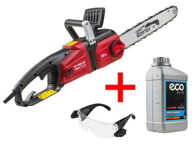 Пила цепная электрическая WORTEX EC 4024 SF шина 40 см (16"), 3/8" LP, 1.3 мм + АКЦИЯ! (масло ECO 1 л и очки STARTUL в подарок!) Пила цепная электрическая WORTEX EC 4024 SF шина 40 см (16"), 3/8" LP, 1.3 мм + АКЦИЯ! (масло ECO 1 л и очки STARTUL в подарок!)