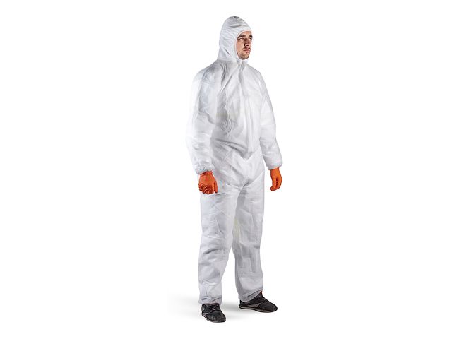 Защитный комбинезон JPC100 (р-р XXXL), Jeta Safety (JPC100 - легкий защитный комбинезон из полипропилена (40 г/м) с капюшоном. В уп 50 шт.) Защитный комбинезон JPC100 (р-р XXXL), Jeta Safety (JPC100 - легкий защитный комбинезон из полипропилена (40 г/м) с капюшоном. В уп 50 шт.)