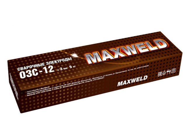 Электроды ОЗС-12 ф 3мм (уп. 5 кг) MAXWELD (Аналог МР-3, улучшенная линейка) Электроды ОЗС-12 ф 3мм (уп. 5 кг) MAXWELD (Аналог МР-3, улучшенная линейка)