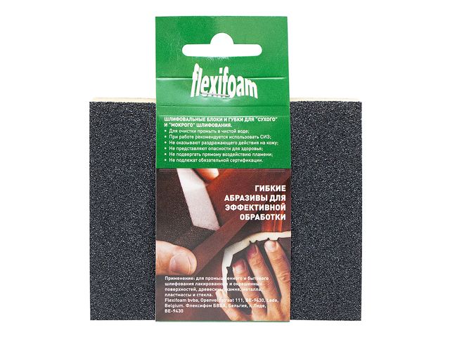 Губка абразивная 120х98х13мм P220 Soft Pad Flexifoam Губка абразивная 120х98х13мм P220 Soft Pad Flexifoam