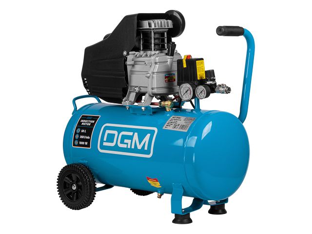 Компрессор DGM AC-150C (260 л/мин, 8 атм, коаксиальный, масляный, ресив. 50 л, 230 В, 1.8 кВт) Компрессор DGM AC-150C (260 л/мин, 8 атм, коаксиальный, масляный, ресив. 50 л, 230 В, 1.8 кВт)
