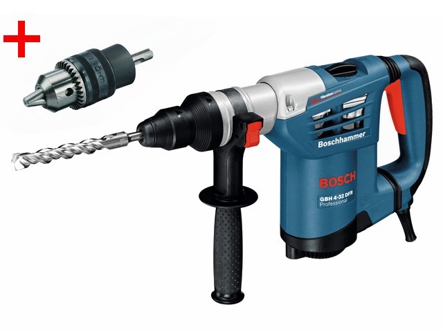 Перфоратор BOSCH GBH 4-32 DFR+S в чем. (900 Вт, 4.2 Дж, 3 реж., патрон SDS-plus, быстросъемн., БЗП в комплекте, вес 4.7 кг) Перфоратор BOSCH GBH 4-32 DFR+S в чем. (900 Вт, 4.2 Дж, 3 реж., патрон SDS-plus, быстросъемн., БЗП в комплекте, вес 4.7 кг)