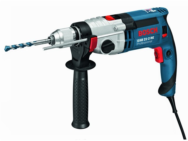 Дрель ударная BOSCH GSB 21-2 RE в чем. (1100 Вт, патрон БЗП, 2 скор.) Дрель ударная BOSCH GSB 21-2 RE в чем. (1100 Вт, патрон БЗП, 2 скор.)