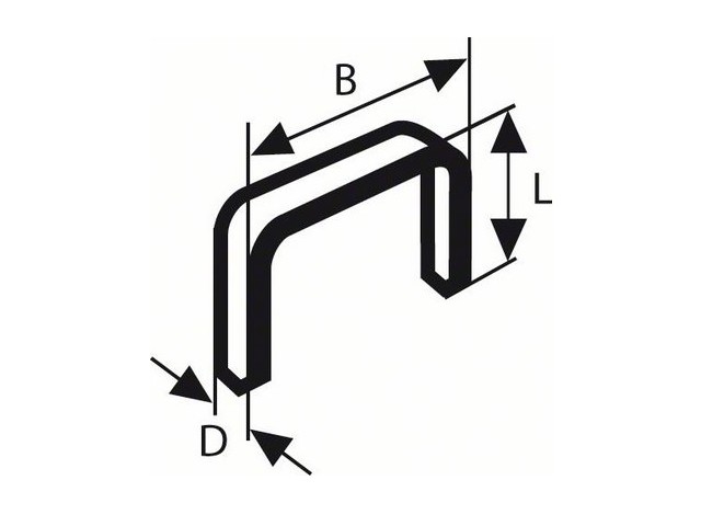 Скобы 10 мм тип 53 ( 1000 шт.) BOSCH Скобы 10 мм тип 53 ( 1000 шт.) BOSCH