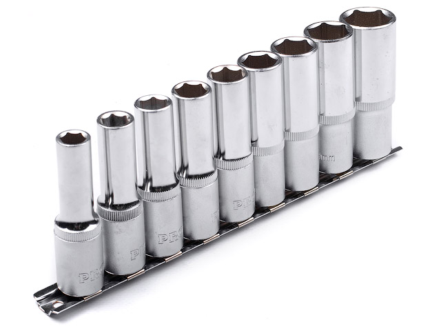 Набор головок 1/2" 10-22мм 9шт глубок. PRO STARTUL (PRO-5019) Набор головок 1/2" 10-22мм 9шт глубок. PRO STARTUL (PRO-5019)