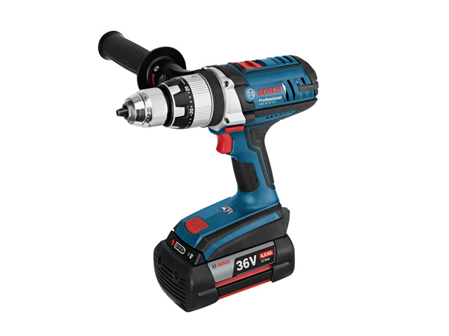 Аккум. ударная дрель-шуруповерт BOSCH GSB 36 VE-2-LI L-BOXX (36.0 В, 2 акк., 4.0 А/ч Li-Ion, 2 скор., 100 Нм, шурупы до 10 мм, сверление в металле до Аккум. ударная дрель-шуруповерт BOSCH GSB 36 VE-2-LI L-BOXX (36.0 В, 2 акк., 4.0 А/ч Li-Ion, 2 скор., 100 Нм, шурупы до 10 мм, сверление в металле до