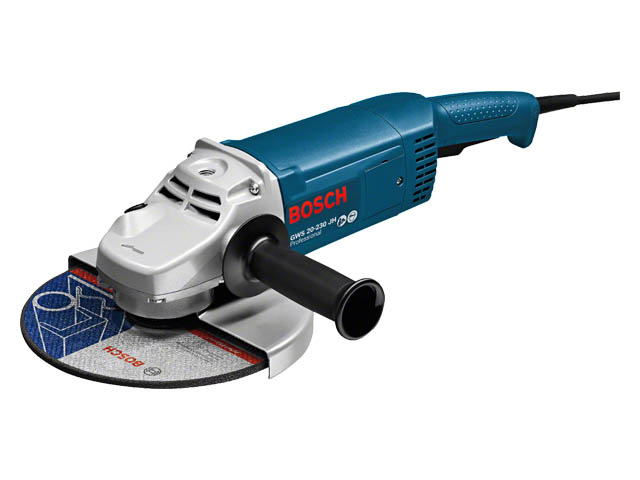 Двуручная углошлифмашина BOSCH GWS 22-230 JH в кор. (2200 Вт, диск 230х22 мм, плавный пуск, без регул. об.) Двуручная углошлифмашина BOSCH GWS 22-230 JH в кор. (2200 Вт, диск 230х22 мм, плавный пуск, без регул. об.)