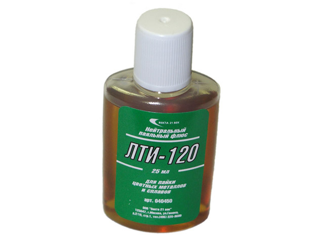 Флюс ЛТИ-120 (25мл) (для пайки цветных металлов и сплавов) (Векта) Флюс ЛТИ-120 (25мл) (для пайки цветных металлов и сплавов) (Векта)