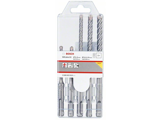 Набор сверл SDS+ BOSCH 5X 5 шт. 5-10 мм (Набор 5/6/8/8/10мм) Набор сверл SDS+ BOSCH 5X 5 шт. 5-10 мм (Набор 5/6/8/8/10мм)