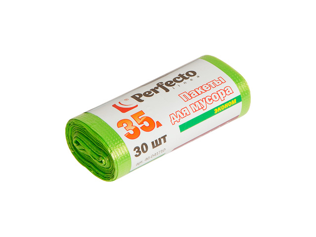 Пакеты для мусора эконом, 35 л, 30 шт., PERFECTO LINEA (Тип дна: звезда.) Пакеты для мусора эконом, 35 л, 30 шт., PERFECTO LINEA (Тип дна: звезда.)