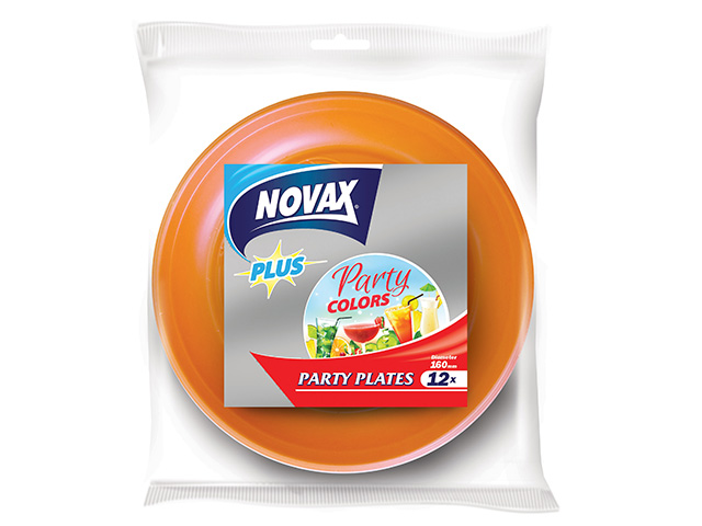Тарелки десертные цветные 16 см 12 шт NV Plus (NOVAX) Тарелки десертные цветные 16 см 12 шт NV Plus (NOVAX)