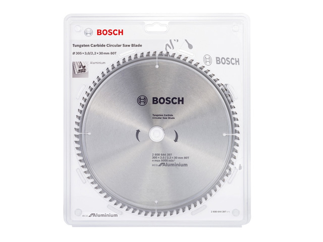 Диск пильный 305х30 мм 80 зуб. универсальный ECO ALUMINIUM BOSCH ( твердоспл. зуб) Диск пильный 305х30 мм 80 зуб. универсальный ECO ALUMINIUM BOSCH ( твердоспл. зуб)