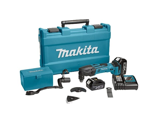 Аккум. многофункциональный инструмент (реноватор) MAKITA DTM 50 RFEX 1 в чем. + набор оснастки (18.0 В, Li-Ion, 2 акк., 3.0 А/ч, 21000 об/мин) Аккум. многофункциональный инструмент (реноватор) MAKITA DTM 50 RFEX 1 в чем. + набор оснастки (18.0 В, Li-Ion, 2 акк., 3.0 А/ч, 21000 об/мин)