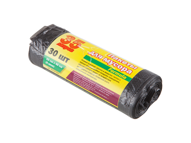Пакеты для мусора Formula, 35 л, 30 шт., PERFECTO LINEA Пакеты для мусора Formula, 35 л, 30 шт., PERFECTO LINEA