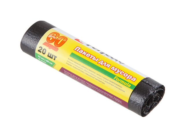 Пакеты для мусора Formula, 60 л, 20 шт., PERFECTO LINEA Пакеты для мусора Formula, 60 л, 20 шт., PERFECTO LINEA