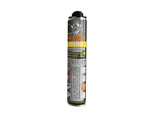 Клей-пена полиуретановая професс. KANZLER CEMENT (850мл) (Смесь для кладки) Клей-пена полиуретановая професс. KANZLER CEMENT (850мл) (Смесь для кладки)