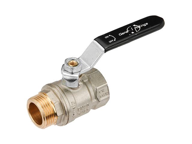 Кран шаровый 1" стандарт вн.-нар. ручка General Fittings Кран шаровый 1" стандарт вн.-нар. ручка General Fittings
