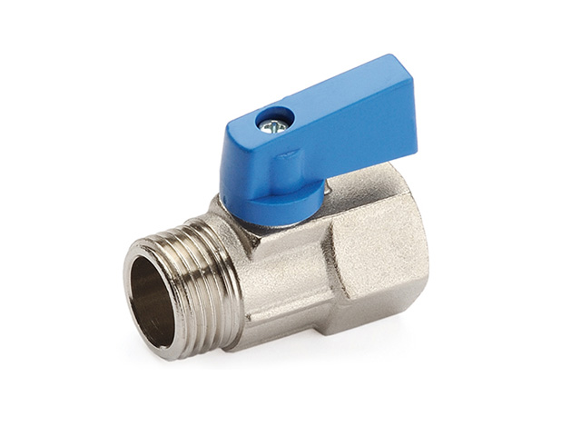 Кран шаровый MINI 1/2" нар.-вн. синяя ручка General Fittings Кран шаровый MINI 1/2" нар.-вн. синяя ручка General Fittings