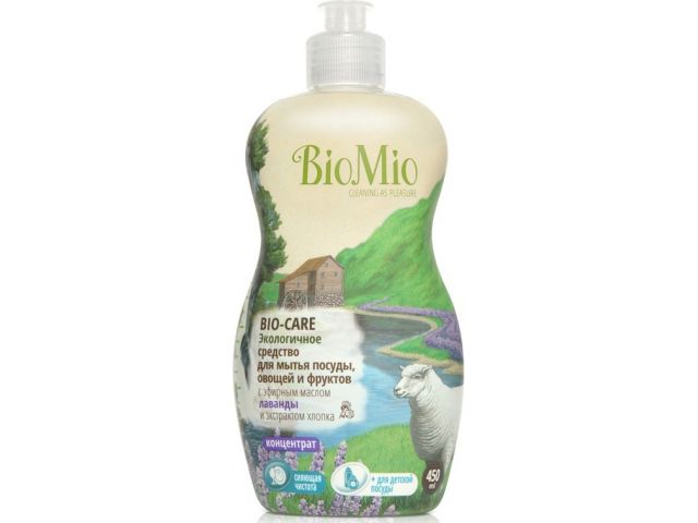Гель-концентрат для мытья посуды, овощей и фруктов Лаванда 450 мл Bio Mio Гель-концентрат для мытья посуды, овощей и фруктов Лаванда 450 мл Bio Mio