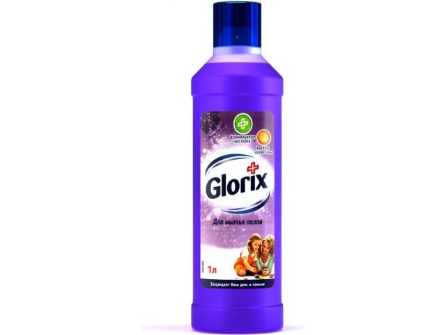 Средство чистящее жидкое для мытья пола Цветы Лаванды 1 л Glorix Средство чистящее жидкое для мытья пола Цветы Лаванды 1 л Glorix