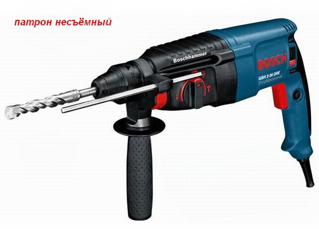 Перфоратор BOSCH GBH 2-26 DRE в чем. (800 Вт, 2.7 Дж, 3 реж., патрон SDS-plus, вес 2.7 кг) Перфоратор BOSCH GBH 2-26 DRE в чем. (800 Вт, 2.7 Дж, 3 реж., патрон SDS-plus, вес 2.7 кг)