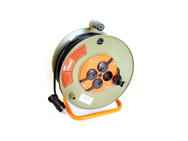 Удлинитель на катушке 40м (4 роз., 2,2кВт, с/з, КГ) Радист (10А, IP44) (ЮПИТЕР) Удлинитель на катушке 40м (4 роз., 2,2кВт, с/з, КГ) Радист (10А, IP44) (ЮПИТЕР)