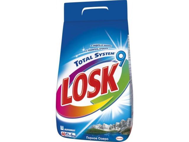Стиральный порошок Losk унив.Total System 9 Горное озеро 6000 г Стиральный порошок Losk унив.Total System 9 Горное озеро 6000 г