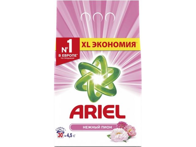 Стиральный порошок Ariel автомат унив. Нежный пион 4,5 кг Стиральный порошок Ariel автомат унив. Нежный пион 4,5 кг