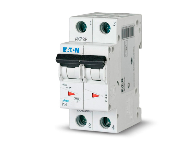 Автоматич. выключатель Eaton PL4 2P 32А, тип С, 4.5кА, 2M (АВТ. ВЫКЛ. PL4 2P 32А, ТИП С, 4.5КА, 2M) Автоматич. выключатель Eaton PL4 2P 32А, тип С, 4.5кА, 2M (АВТ. ВЫКЛ. PL4 2P 32А, ТИП С, 4.5КА, 2M)
